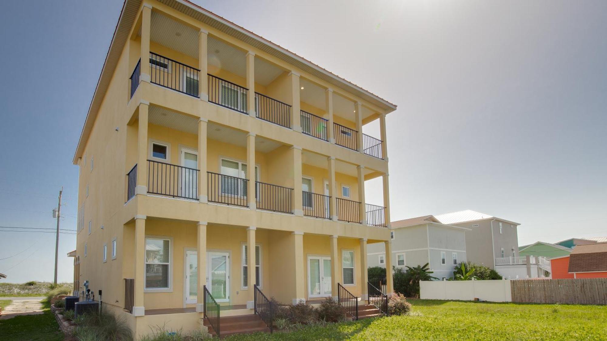 2 Gulf View Balconies! 3 Story Townhome With 4 Bedrooms, 4 Bathrooms! Sleeps12 Panama City Beach Buitenkant foto